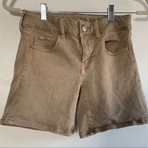 AE Tan Midi Shorts